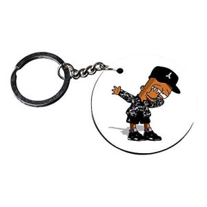 Crafty Worth dab photo keychain set of 2 lighter style