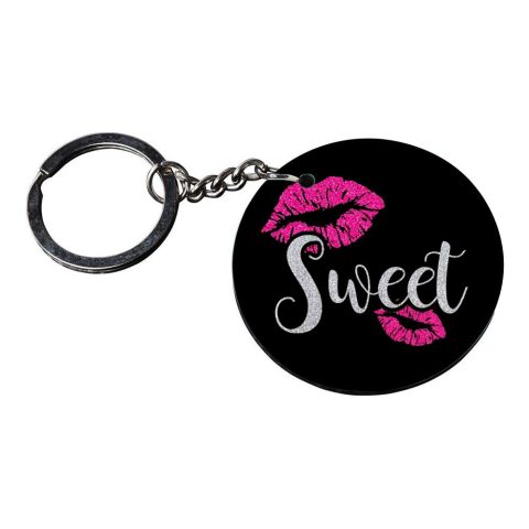 Crafty Worth | key chain for girls cheap | keychain men customized keychain with photo Printed Wooden Keychain| Circle Shape Set of 2 keyrings 2×2 inch - alternate view