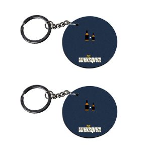 Crafty Worth funny photo keychain for car set of 2