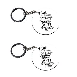 | funny keychain | keychain for scooty for girls customized keychain with photo Printed Wooden Keychain| Circle Shape Set of 
