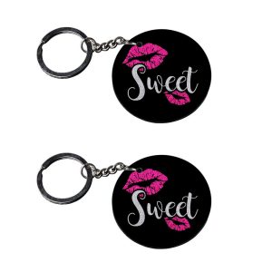 Crafty Worth budget photo keychain set of 2
