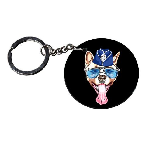 Crafty Worth | watch dogs 2 keychain | keychain for opening door customized keychain with photo Printed Wooden Keychain| Circle Shape Set of 2 keyrings 2×2 inch - alternate view