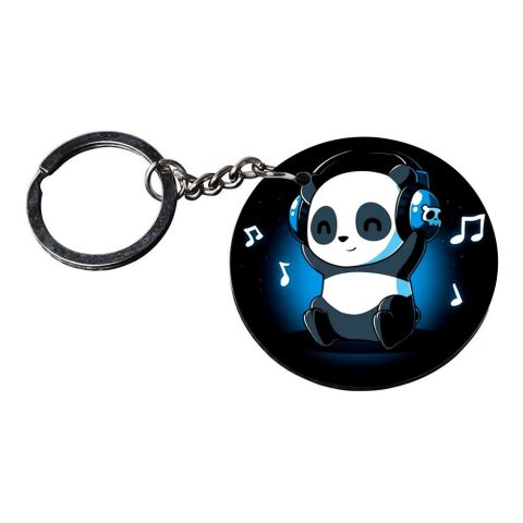 Crafty Worth | panda keychains | keychain 60 rupees customized keychain with photo Printed Wooden Keychain| Circle Shape Set of 2 keyrings 2×2 inch - alternate view
