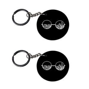Crafty Worth funny keychain set of 2 for XUV keys
