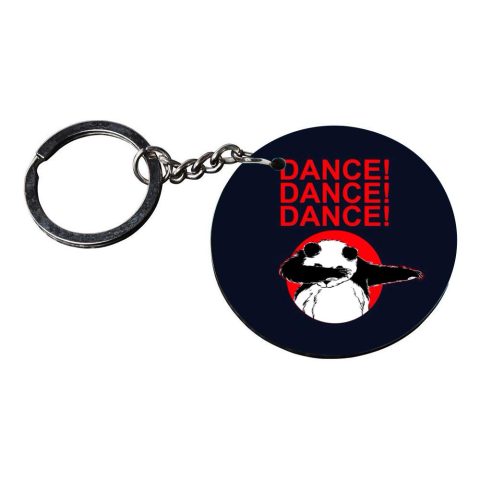 Crafty Worth | panda dab keychain | keychain 100 rupees customized keychain with photo Printed Wooden Keychain| Circle Shape Set of 2 keyrings 2×2 inch - alternate view
