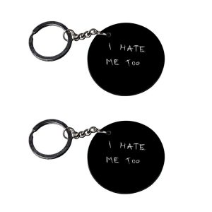 Crafty Worth VR46 style funny keychain set of 2