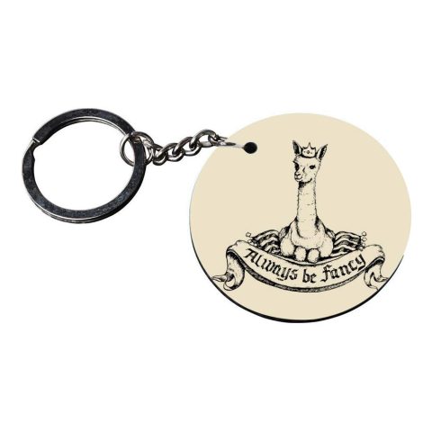 Crafty Worth | key chain for girls under 100 | keychain for i20 car customized keychain with photo Printed Wooden Keychain| Circle Shape Set of 2 keyrings 2×2 inch - alternate view