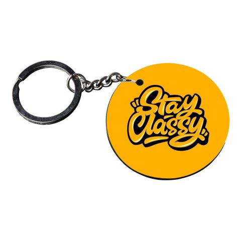 Crafty Worth | funny keychain | j keychain for girls customized keychain with photo Printed Wooden Keychain| Circle Shape Set of 2 keyrings 2×2 inch - alternate view