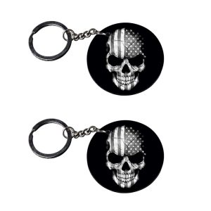 | american flag keychains | keychain for doctors customized keychain with photo Printed Wooden Keychain| Circle Shape Set of 