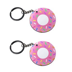 | key chain design | keychain for dad customized keychain with photo Printed Wooden Keychain| Circle Shape Set of 2 keyrings 