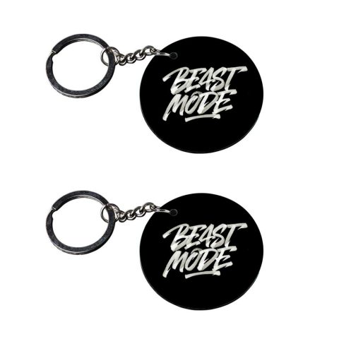 Crafty Worth | funny keychain | keychain for girls unicorn customized keychain with photo Printed Wooden Keychain| Circle Shape Set of 2 keyrings 2×2 inch