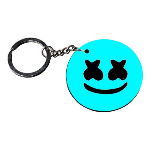 Crafty Worth | marshmallow keychain | keychain pendrive customized keychain with photo Printed Wooden Keychain| Circle Shape Set of 2 keyrings 2×2 inch - alternate view