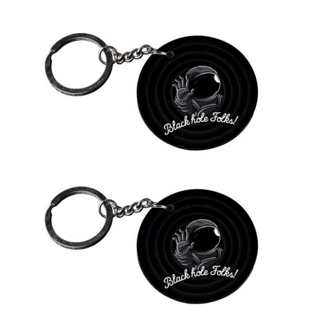 Crafty Worth | Space keychain | h keychain stylish customized keychain with photo Printed Wooden Keychain| Circle Shape Set of 2 keyrings 2×2 inch
