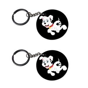 | pug dog keychain | s keychain for men customized keychain with photo Printed Wooden Keychain| Circle Shape Set of 2 keyring