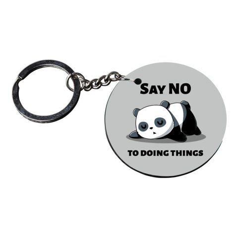 Crafty Worth | panda keychains | keychain 3d customized keychain with photo Printed Wooden Keychain| Circle Shape Set of 2 keyrings 2×2 inch - alternate view