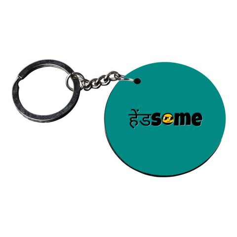 Crafty Worth | keychain for boys | p keychain for men customized keychain with photo Printed Wooden Keychain| Circle Shape Set of 2 keyrings 2×2 inch - alternate view