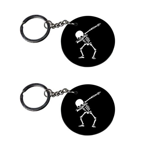 Crafty Worth | panda keychains for boys | keychain 24 customized keychain with photo Printed Wooden Keychain| Circle Shape Set of 2 keyrings 2×2 inch