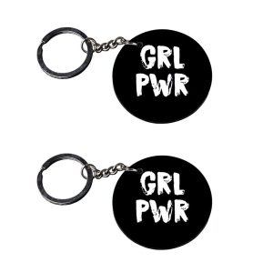 | Keychain for girls | keychain for bike customized keychain with photo Printed Wooden Keychain| Circle Shape Set of 2 keyrin