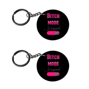 | keychain for girls unicorn | keychain for men customized keychain with photo Printed Wooden Keychain| Circle Shape Set of 2