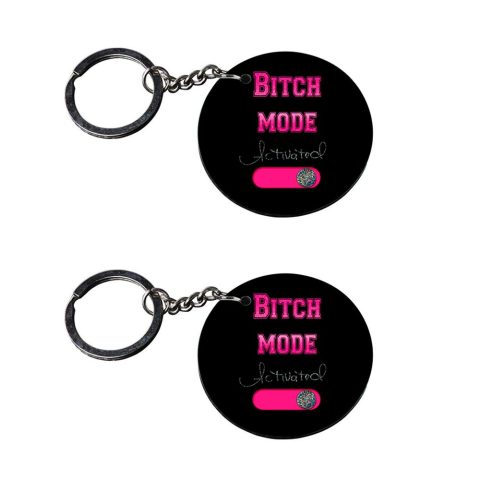 Crafty Worth | keychain for girls unicorn | keychain for men customized keychain with photo Printed Wooden Keychain| Circle Shape Set of 2 keyrings 2×2 inch