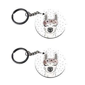Crafty Worth girls double budget keychain set of 2