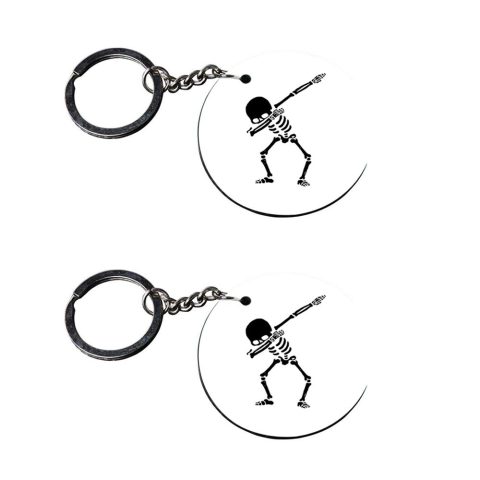 Crafty Worth | dog dab keychain | keychain 100 customized keychain with photo Printed Wooden Keychain| Circle Shape Set of 2 keyrings 2×2 inch