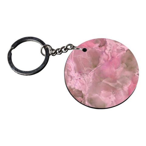 Crafty Worth | pink texture | keychain for zmr customized keychain with photo Printed Wooden Keychain| Circle Shape Set of 2 keyrings 2×2 inch - alternate view