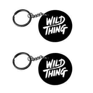 | keychain for men | keychain for house keys customized keychain with photo Printed Wooden Keychain| Circle Shape Set of 2 ke