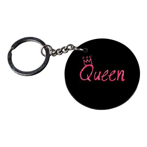 Crafty Worth | keychain for girls below 100 | keychain light customized keychain with photo Printed Wooden Keychain| Circle Shape Set of 2 keyrings 2×2 inch - alternate view