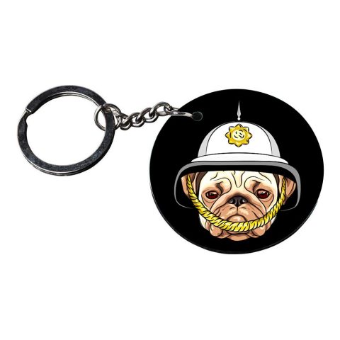 Crafty Worth | dog tag keychain | keychain for bike customized keychain with photo Printed Wooden Keychain| Circle Shape Set of 2 keyrings 2×2 inch - alternate view