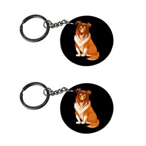 | dog keychain for girls | keychain for usb customized keychain with photo Printed Wooden Keychain| Circle Shape Set of 2 key