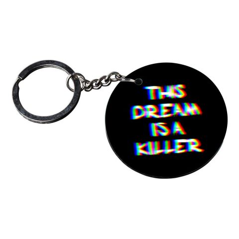 Crafty Worth | funny keychain | v keychain customized keychain with photo Printed Wooden Keychain| Circle Shape Set of 2 keyrings 2×2 inch - alternate view