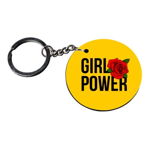 Crafty Worth | key chain for girls stylish latest | keychain for bike customized keychain with photo Printed Wooden Keychain| Circle Shape Set of 2 keyrings 2×2 inch - alternate view