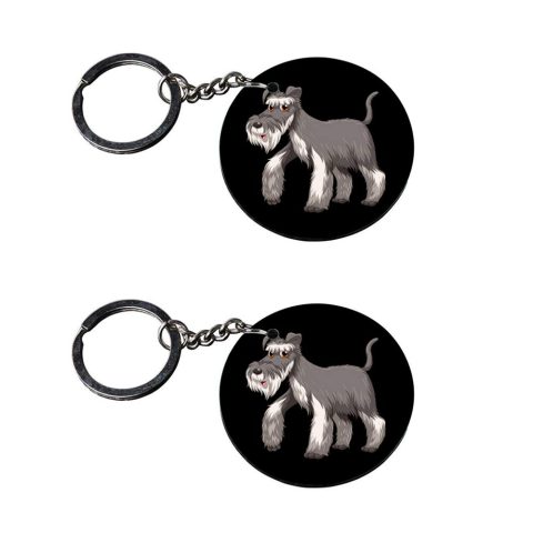 Crafty Worth | dog mom keychain | s keychain for bike customized keychain with photo Printed Wooden Keychain| Circle Shape Set of 2 keyrings 2×2 inch