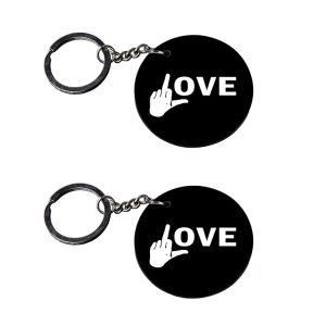 Crafty Worth R15 bike customized photo keychain set of 2