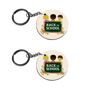 | school key chain for girls | keychain for car customized keychain with photo Printed Wooden Keychain| Circle Shape Set of 2