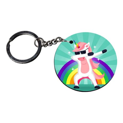 Crafty Worth | dog dab keychain | keychain 10 rs customized keychain with photo Printed Wooden Keychain| Circle Shape Set of 2 keyrings 2×2 inch - alternate view