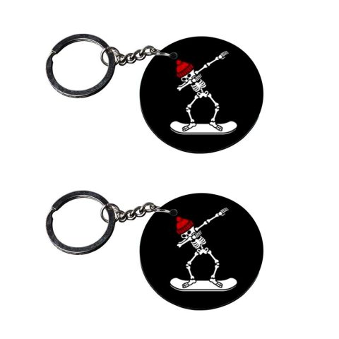 Crafty Worth | dab keychain | 080p keychain camera customized keychain with photo Printed Wooden Keychain| Circle Shape Set of 2 keyrings 2×2 inch