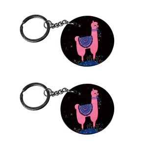 | keychain for girlfriend | keychain for jeans customized keychain with photo Printed Wooden Keychain| Circle Shape Set of 2 