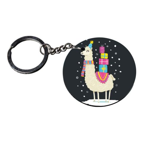 Crafty Worth | key chain for girls stylish latest | keychain for father customized keychain with photo Printed Wooden Keychain| Circle Shape Set of 2 keyrings 2×2 inch - alternate view