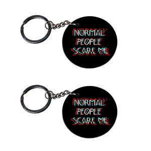 | funny key rings | keychain video game customized keychain with photo Printed Wooden Keychain| Circle Shape Set of 2 keyring