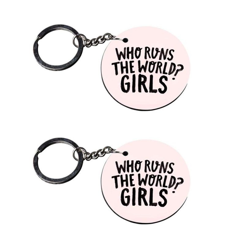 Who Runs The World Girls Keychain