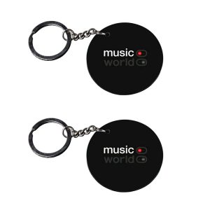 Crafty Worth letter N music note keychain for girls set of 2