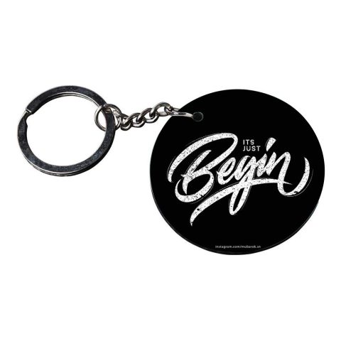 Crafty Worth | keyring with motivational quote | 2 keychain for gift ? customized keychain with photo Printed Wooden Keychain| Circle Shape Set of 2 keyrings 2×2 inch - alternate view