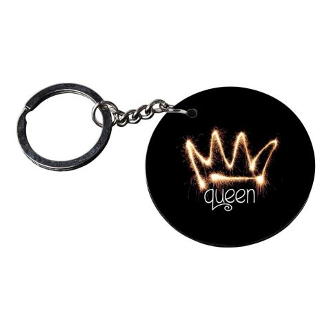Crafty Worth | key chain for girls under 50 | k keychain customized keychain with photo Printed Wooden Keychain| Circle Shape Set of 2 keyrings 2×2 inch - alternate view