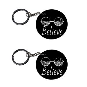 | funny quote keychain | keychain vinayagar customized keychain with photo Printed Wooden Keychain| Circle Shape Set of 2 key