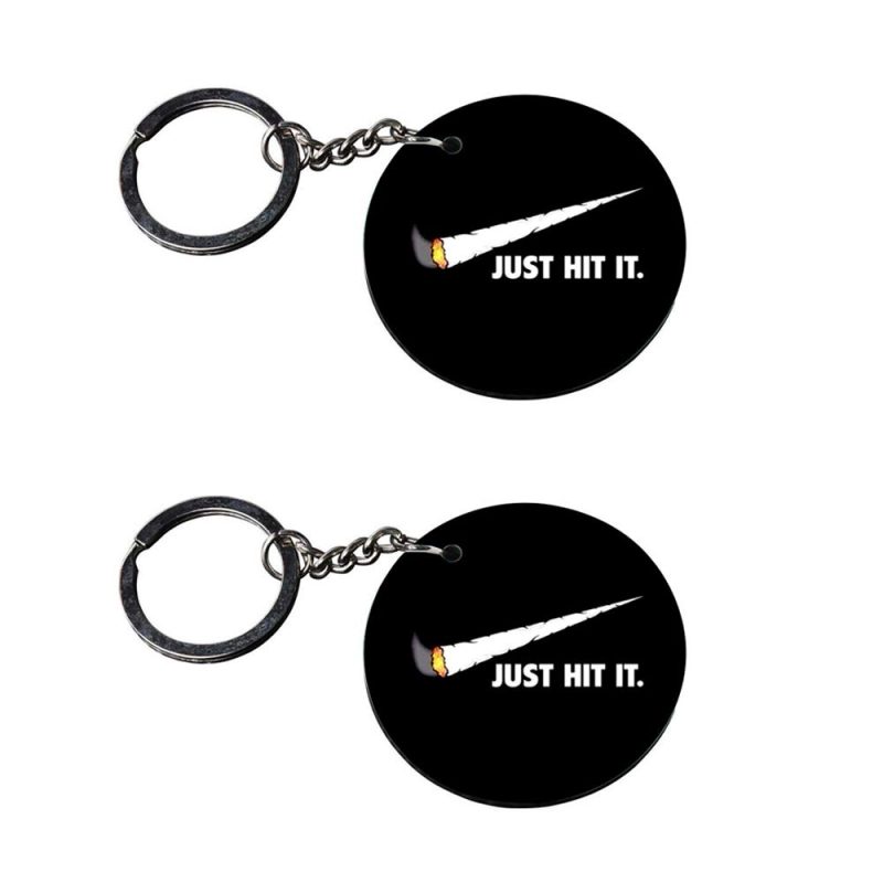 Round Personalized Wooden Photo Keychain