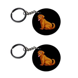 | dog tag keychain | keychain for uncle customized keychain with photo Printed Wooden Keychain| Circle Shape Set of 2 keyring