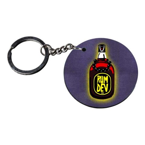 Crafty Worth | funny keychain | keychain for bike customized keychain with photo Printed Wooden Keychain| Circle Shape Set of 2 keyrings 2×2 inch - alternate view