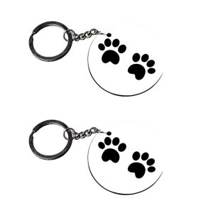 | panda keychains cute | keychain 30 pcs customized keychain with photo Printed Wooden Keychain| Circle Shape Set of 2 keyrin